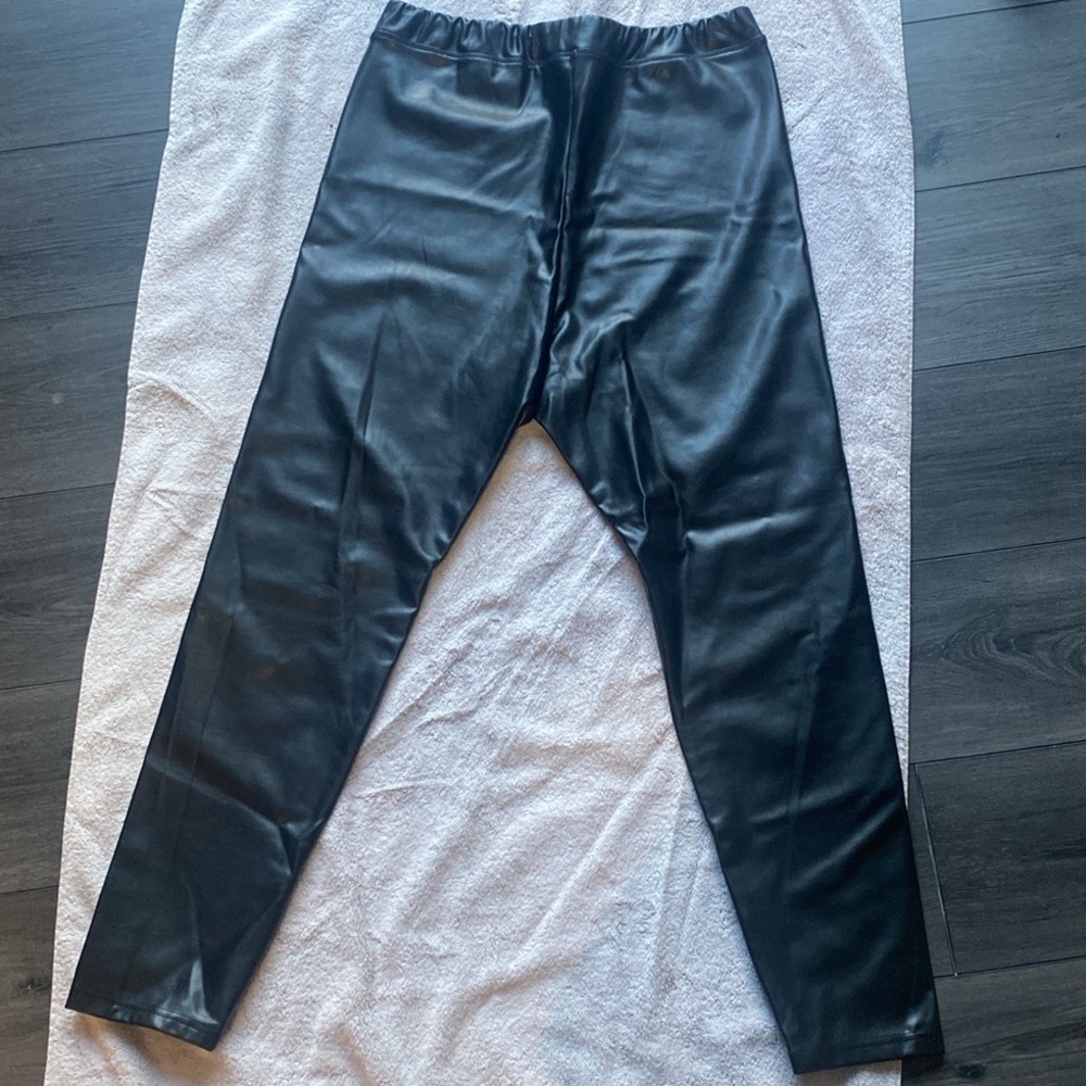 Michael Kors faux leather leggings size 16